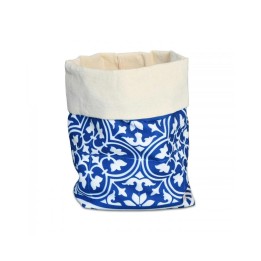 Baci Milano Cestino portapane Infinity bianco e blu