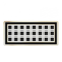 Baci Milano Vassoio gourmet rettangolare Optical 29 × 10 cm