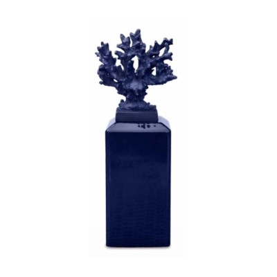 POTICHE GRANDE CORALLO BLU