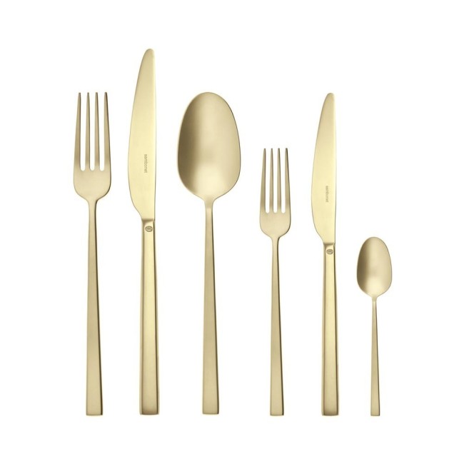 SET 36 POSATE ROCK PVD CHAMPAGNE ANTIQUE