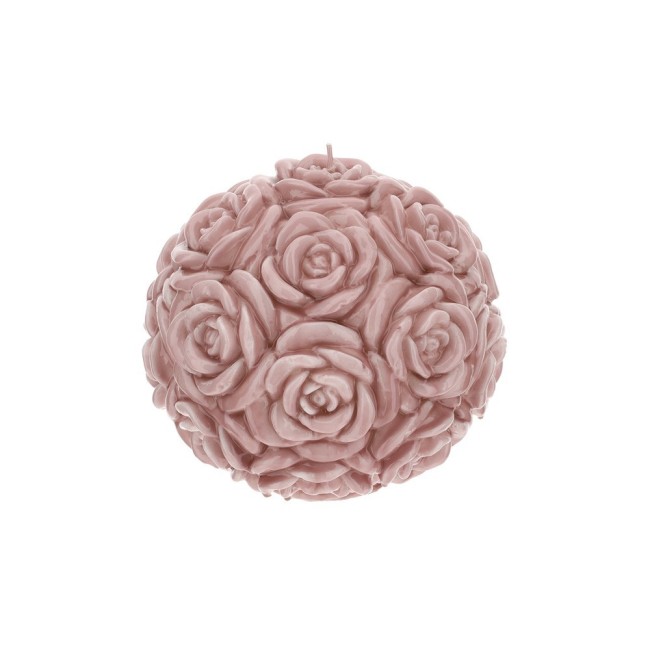 Hervit Candela Sfera Rose Malva 20 cm Hervit Candela Sfera Rose Malva 20 cm