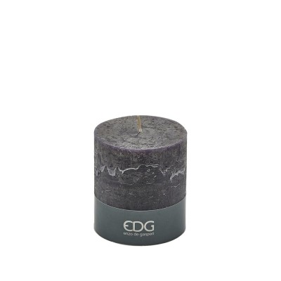 Enzo De Gasperi candela rustic noir h 11 cm