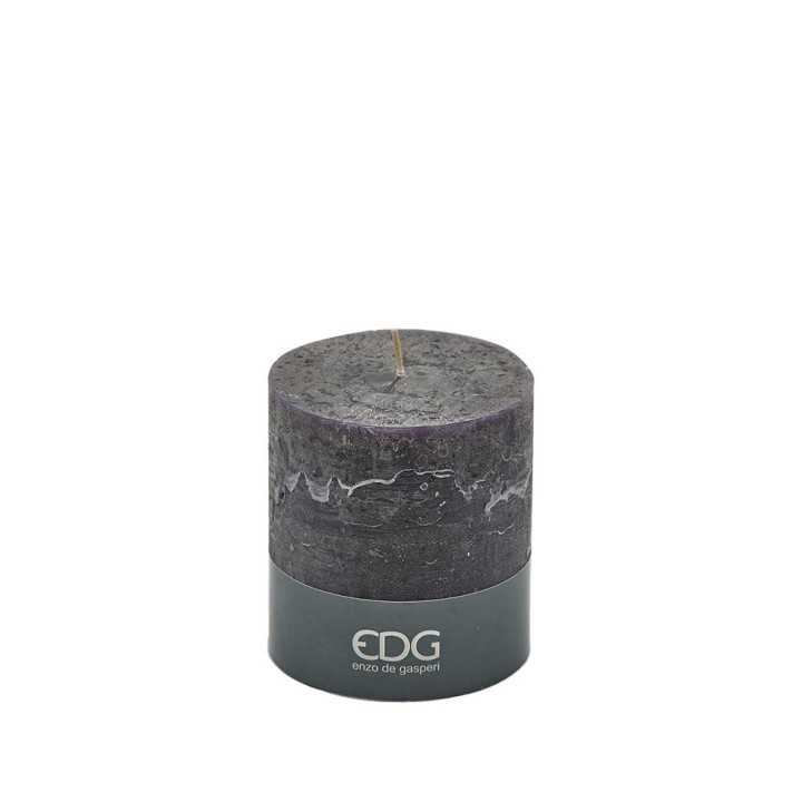 Enzo De Gasperi candela rustic noir h 11 cm