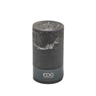 Candela Enzo De Gasperi Rustic Noir H 18 cm