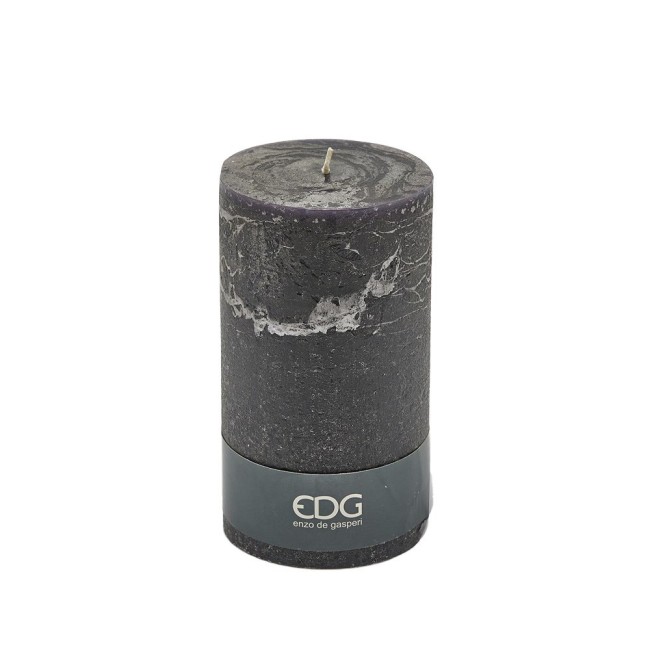 Candela Enzo De Gasperi Rustic Noir H 18 cm Candela Enzo De Gasperi Rustic Noir H 18 cm