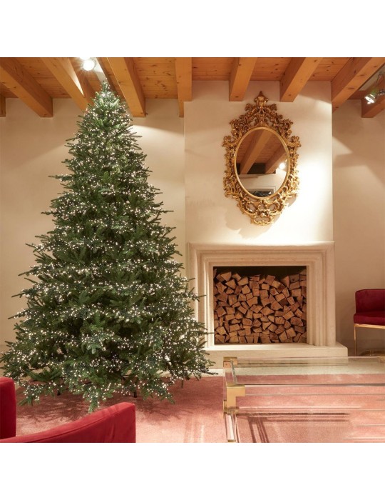 Albero di Natale Pino Spark Nature H 270 cm EDG Enzo De Gasperi con 8400 Mini LED Integrati