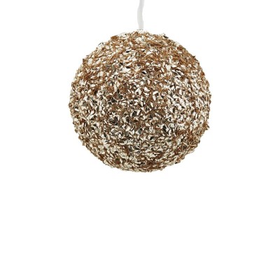 Enzo De Gasperi Pallina di Natale Glitter Gold D12 cm in PVC