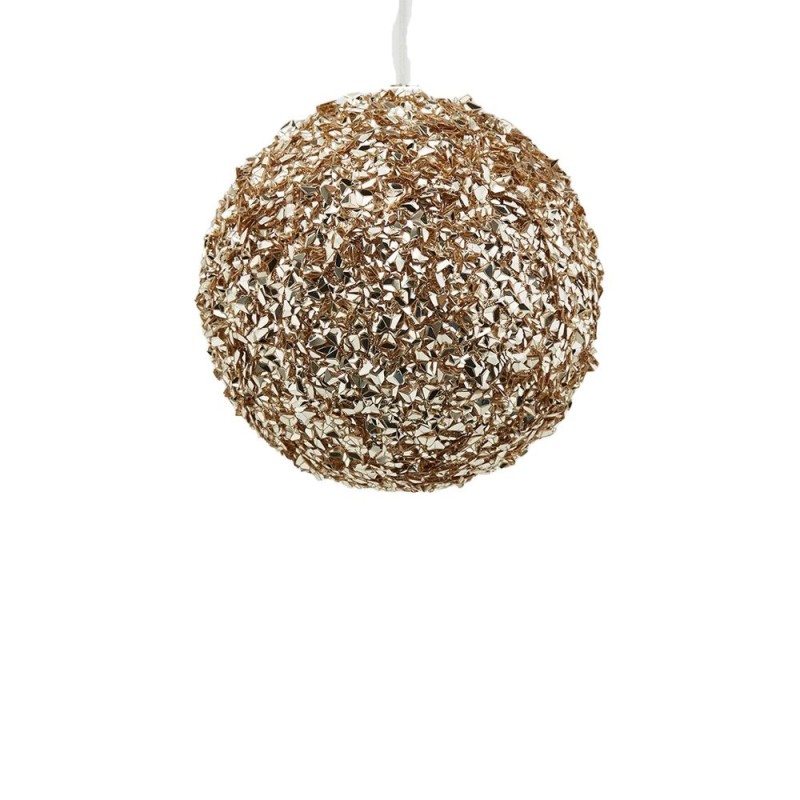 Enzo De Gasperi Pallina di Natale Glitter Gold D12 cm in PVC