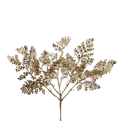 Felce Metallica Glitterata Oro H46 cm - EDG 2