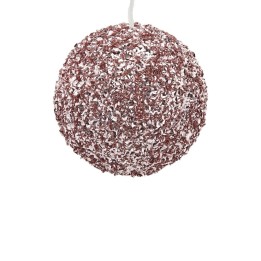 EDG Pallina di Natale Glitter rosa in PVC Ø 15 cm