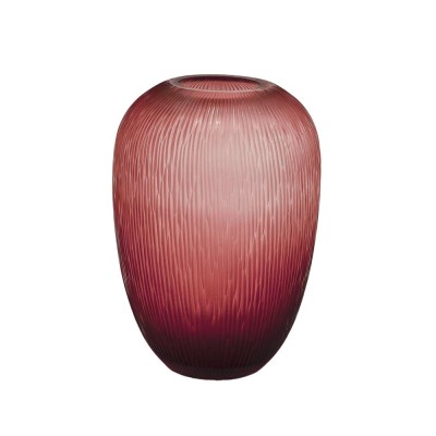 Enzo De Gasperi Vaso uovo rigato altezza 34 cm