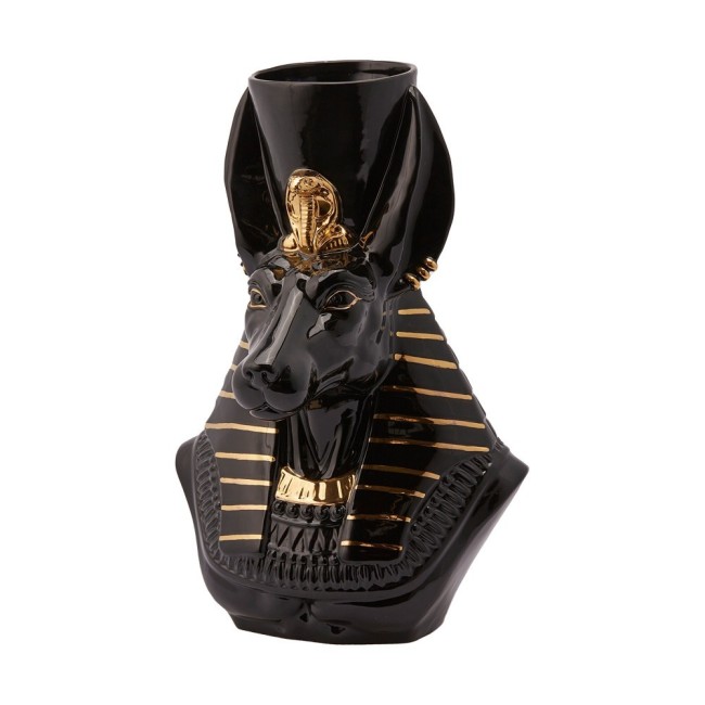 Enzo De Gasperi vaso Egypt Anubi h 45 Enzo De Gasperi vaso Egypt Anubi h 45