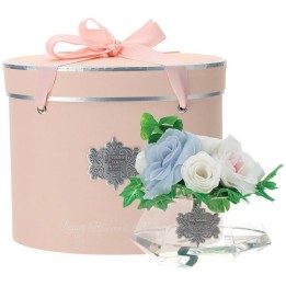 Hervit Creations Cappelliera Luxury rosa con Galaxy