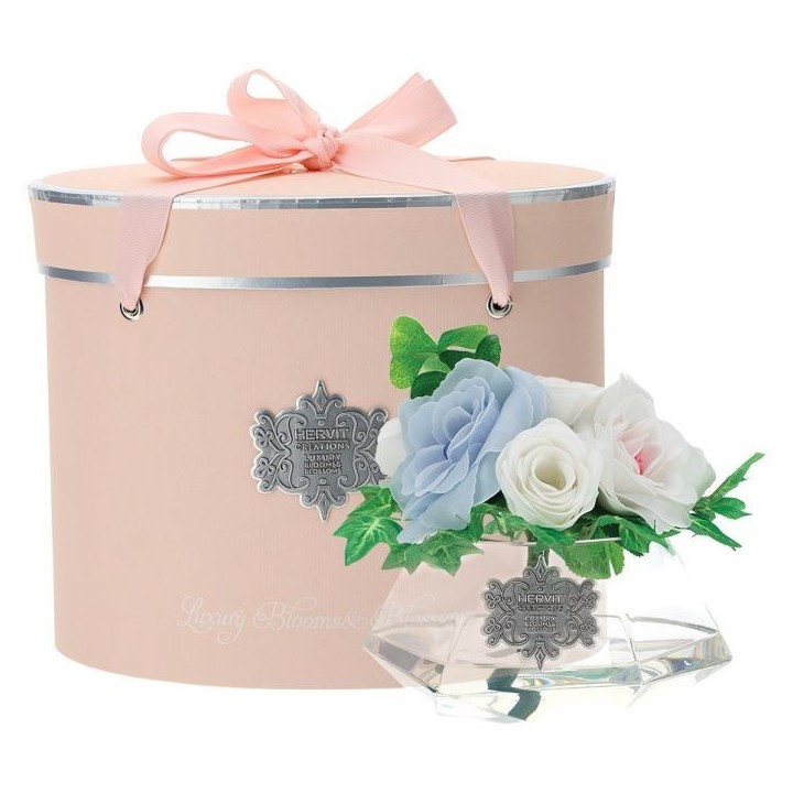 Hervit Creations Cappelliera Luxury rosa con Galaxy