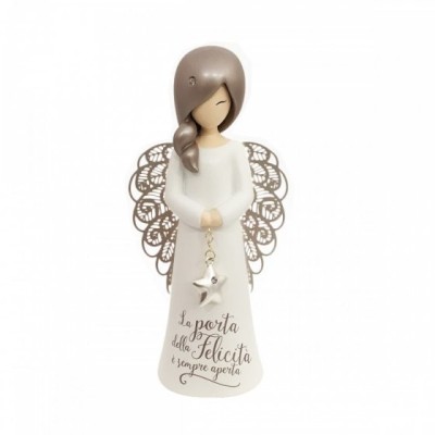 Enesco You Are An Angel "La porta della felicità è sempre aperta" h 12,5 cm