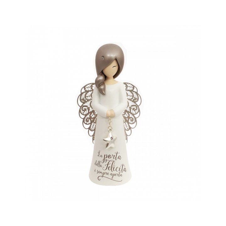 Enesco You Are An Angel "La porta della felicità è sempre aperta" h 12,5 cm