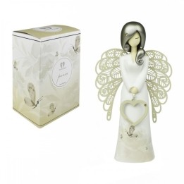 Statuina Enesco You Are An Angel Floral Coeur Papillon 15,5 cm