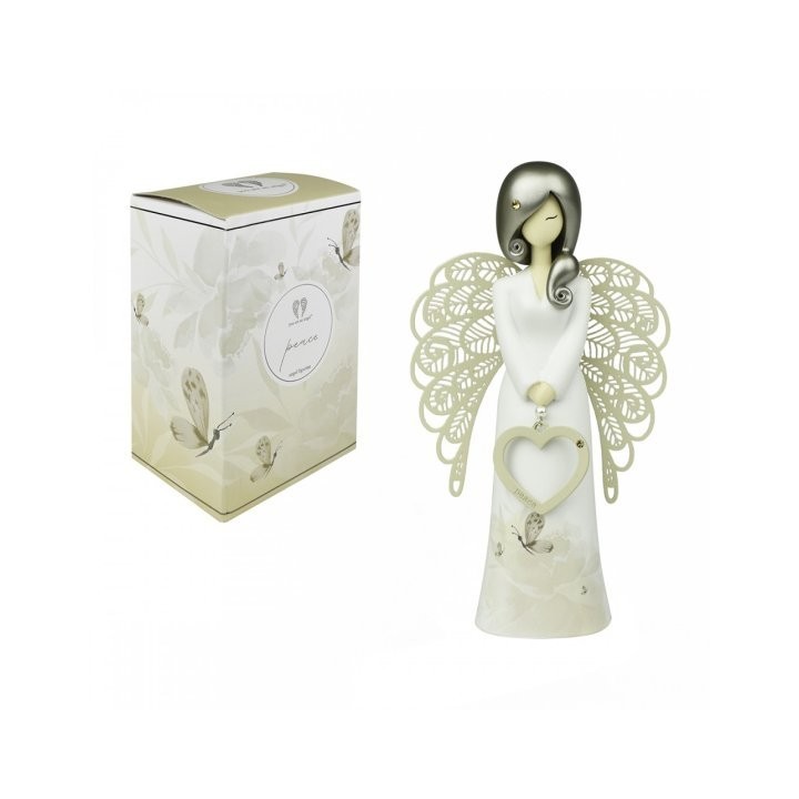 Statuina Enesco You Are An Angel Floral Coeur Papillon 15,5 cm
