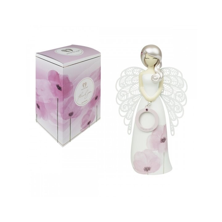 Enesco You Are An Angel statuina Floral Thank you 15,5 cm