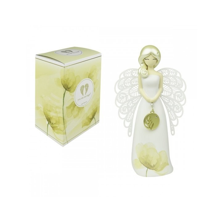 Enesco You Are An Angel statuina Floral Feuille strass 15,5 cm
