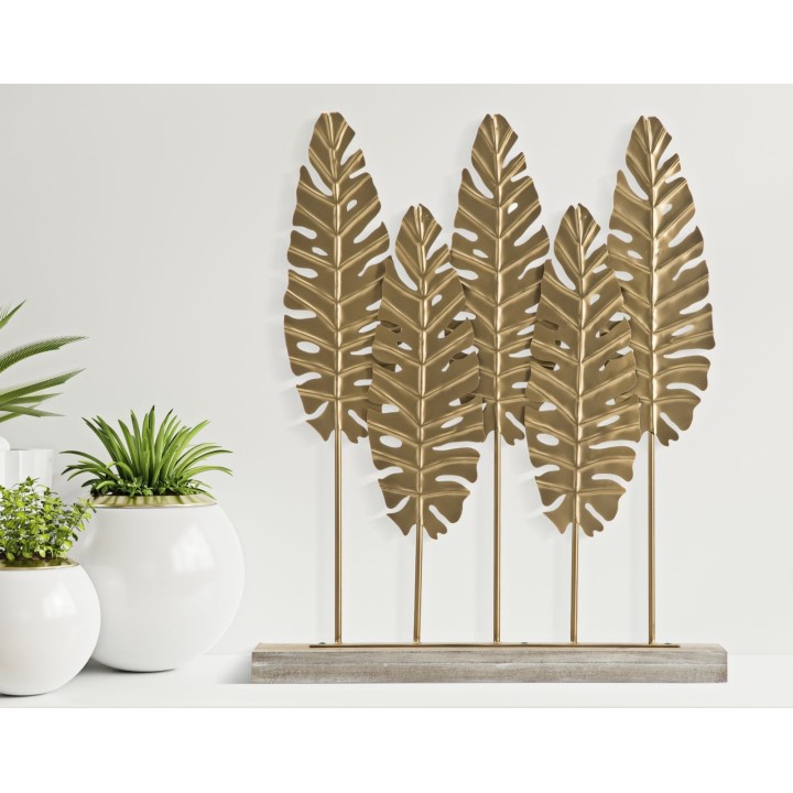 Mauro Ferretti Scultura Long Leaf alta 57,5 cm