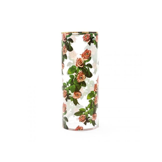 Vaso in vetro "TOILETPAPER" Roses Seletti Cm20 H30