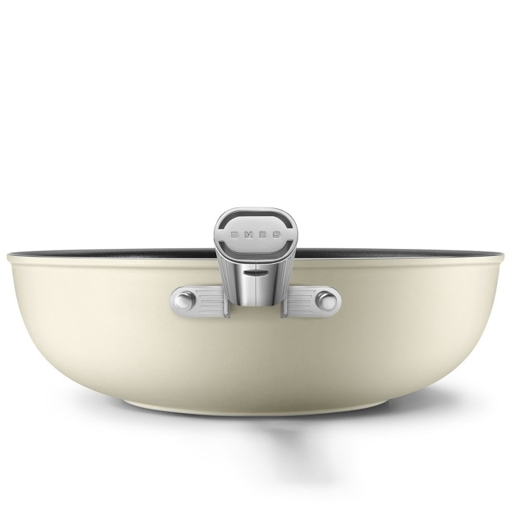 Smeg Wok 50's Style antiaderente panna Ø 30 cm