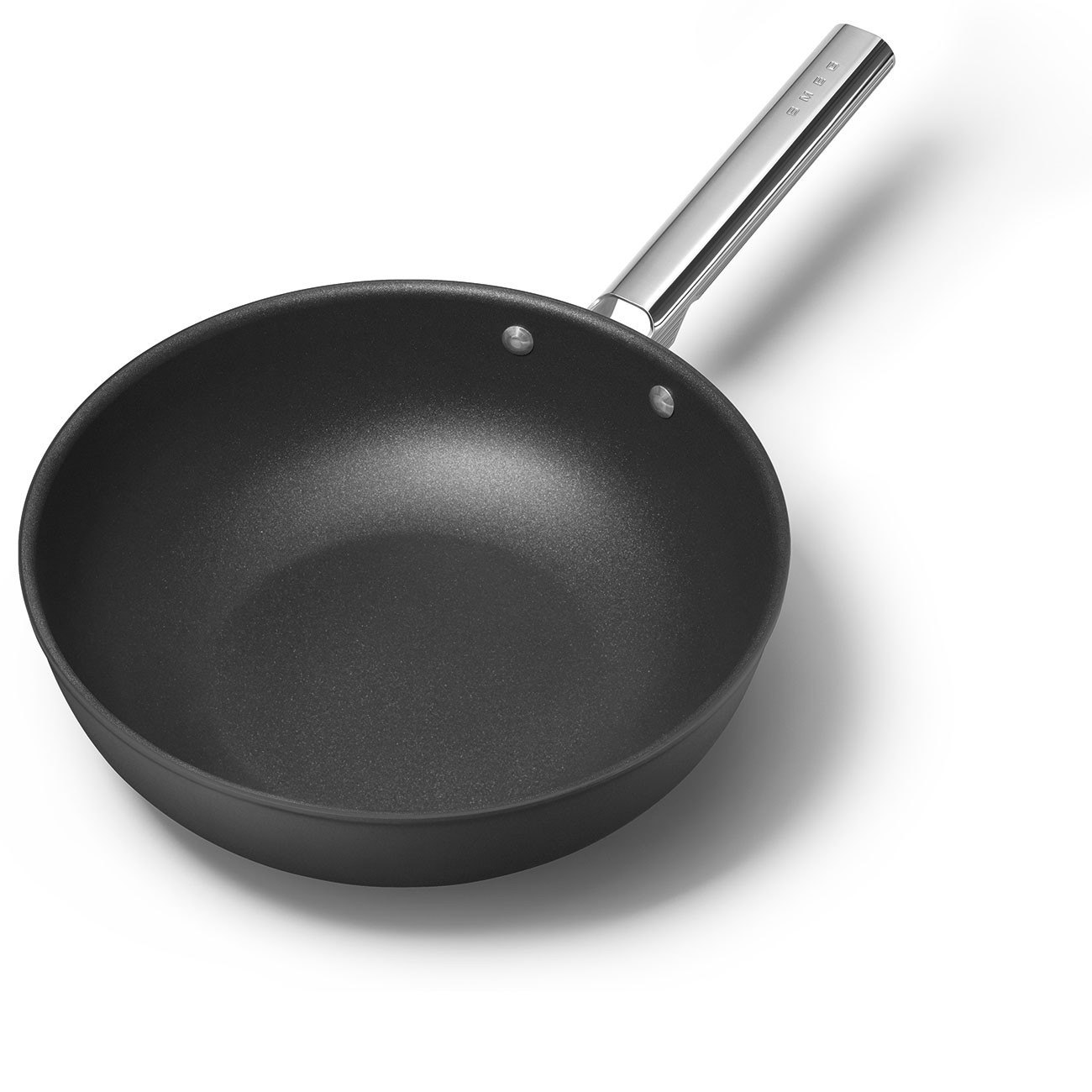 Smeg wok antiaderente Cookware nero estetica 50's Style Ø30cm - Candida  Celiento