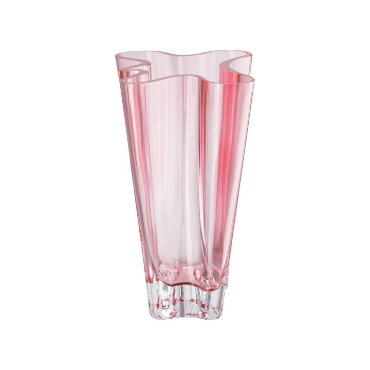 Rosenthal Vaso Flux Rose in vetro alto 26 cm