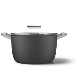 Smeg Pentola 50's Style con coperchio nera Ø 26 cm