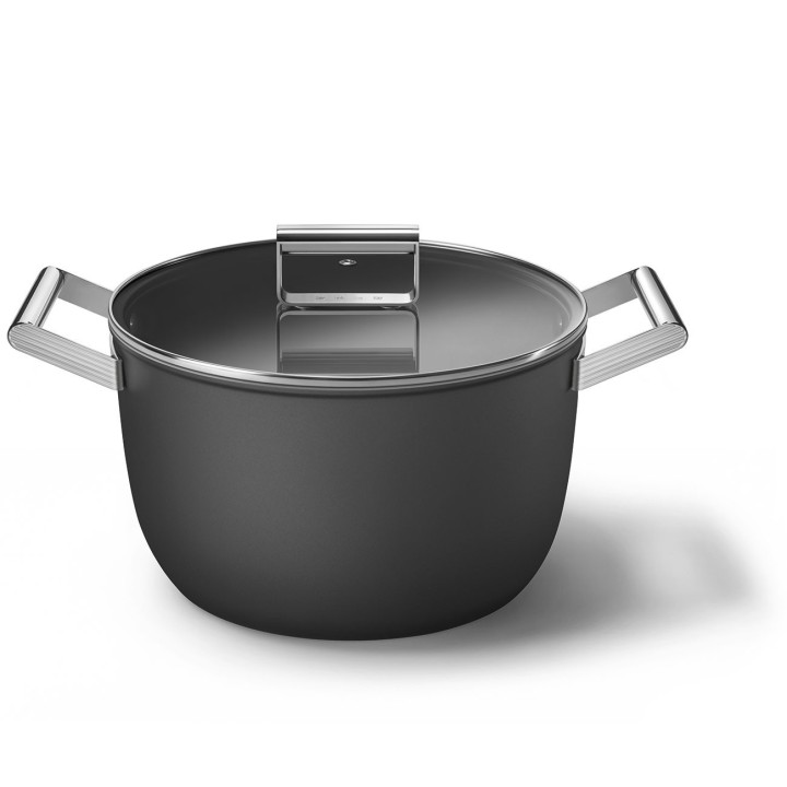 Smeg Pentola 50's Style con coperchio nera Ø 26 cm