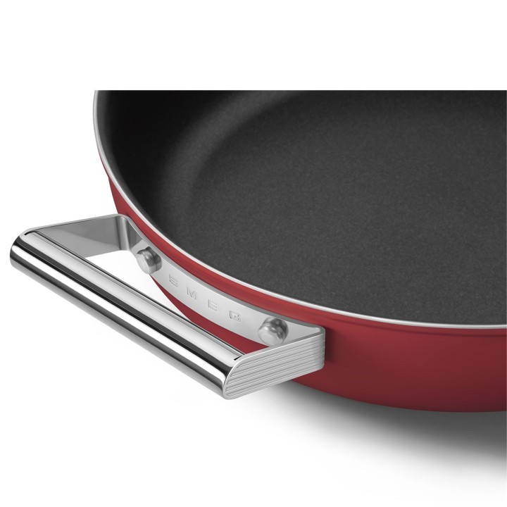Smeg Tegame 50's Style con coperchio rosso Ø 28 cm
