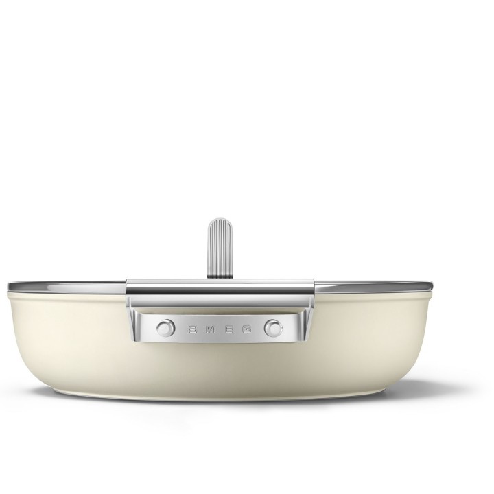 Smeg Tegame 50's Style con coperchio panna Ø 28 cm