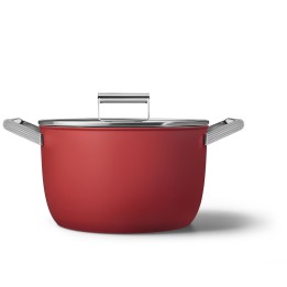 Smeg Pentola 50's Style con coperchio rossa Ø 26 cm