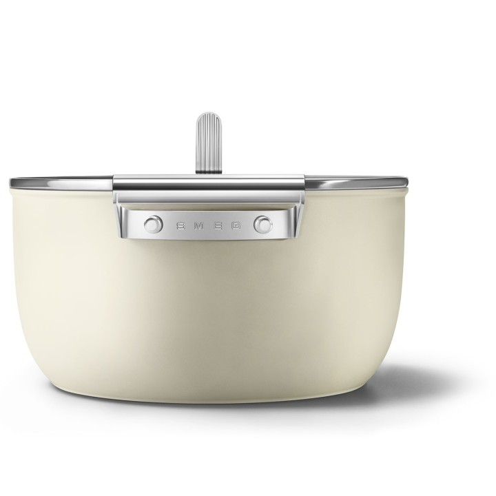 Smeg Pentola 50's Style con coperchio panna Ø 26 cm