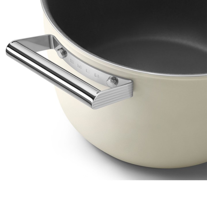 Smeg Pentola 50's Style con coperchio panna Ø 26 cm