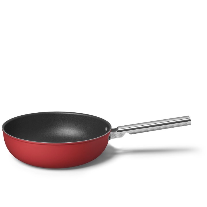 Smeg Wok 50's Style antiaderente rosso Ø 30 cm