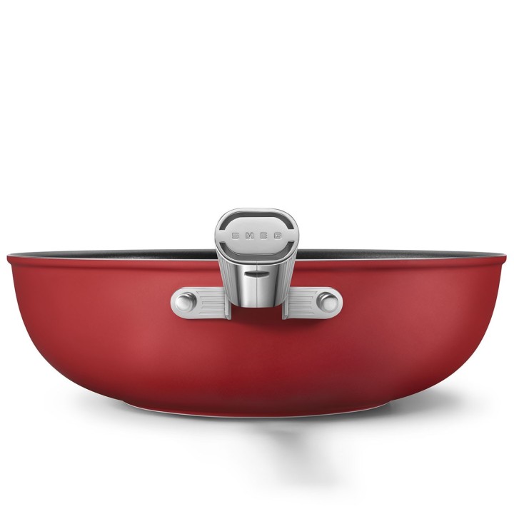 Smeg Wok 50's Style antiaderente rosso Ø 30 cm