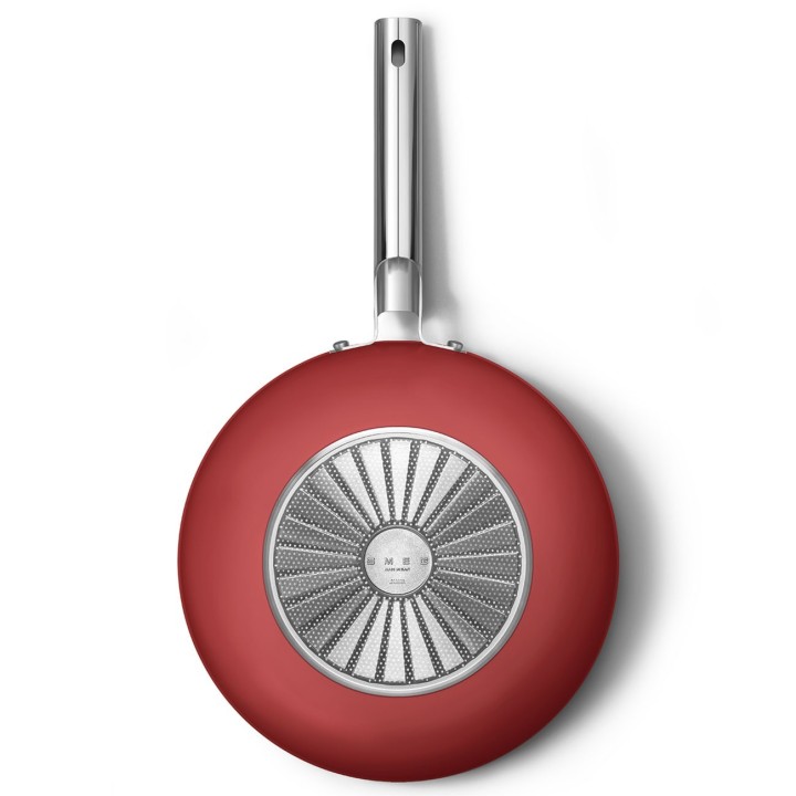 Smeg Wok 50's Style antiaderente rosso Ø 30 cm
