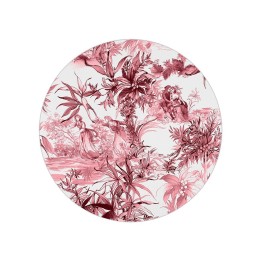Baci Milano Sottopiatto classic rosa e bianco diametro 34 cm