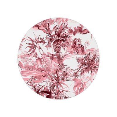 Baci Milano Sottopiatto classic rosa e bianco diametro 34 cm