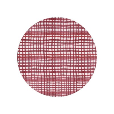Baci Milano Sottopiatto righe rosse ⌀34 cm