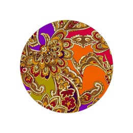Baci Milano Sottopiatto cachemire arancio diametro 34 cm