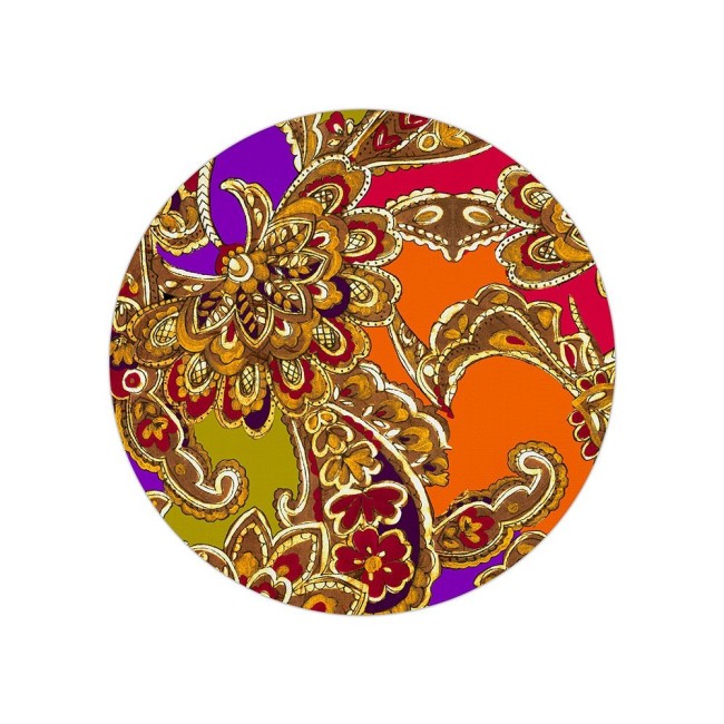 Baci Milano Sottopiatto cachemire arancio diametro 34 cm