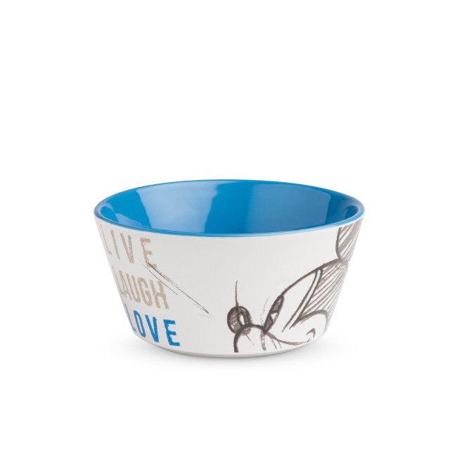 Egan ciotola Mickey 'Live Laugh Love' blu - diametro 13cm Egan ciotola Mickey 'Live Laugh Love' blu - diametro 13cm