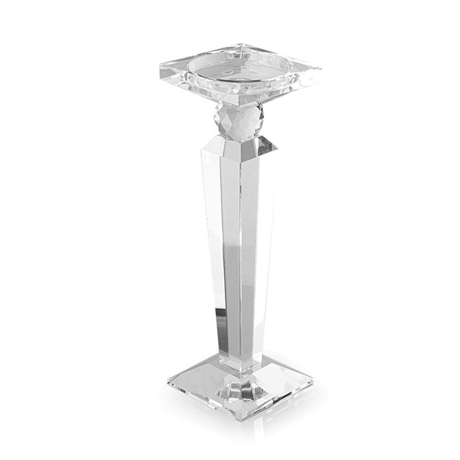 Hervit Creations Portacandela cristallo Obelisco h 41cm Hervit Creations Portacandela cristallo Obelisco h 41cm