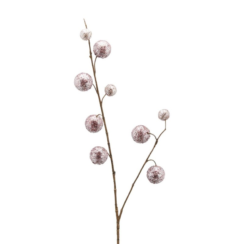 Ramo Decorativo Pompom Scintillante Rosa H92 cm con Glitter – EDG Enzo De Gasperi