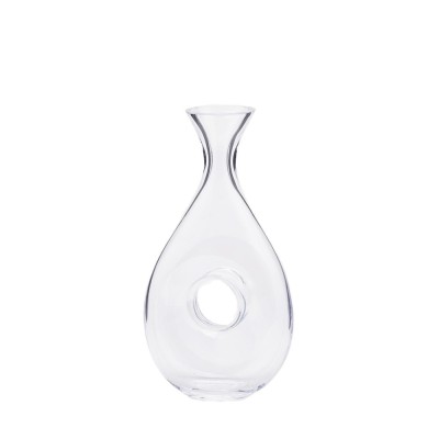 Decanter con Foro in Vetro Trasparente 1 Litro H29 cm | EDG