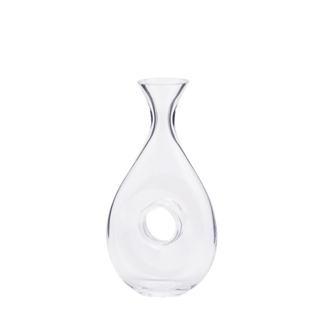 Decanter con Foro in Vetro Trasparente 1 Litro H29 cm | EDG