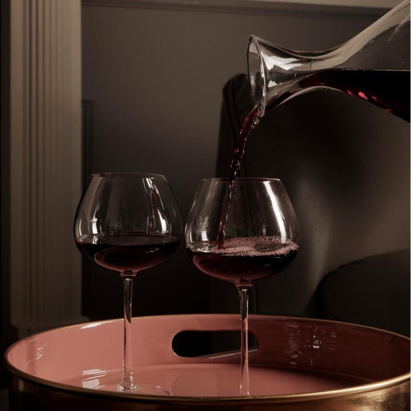 Decanter con Foro in Vetro Trasparente 1 Litro...